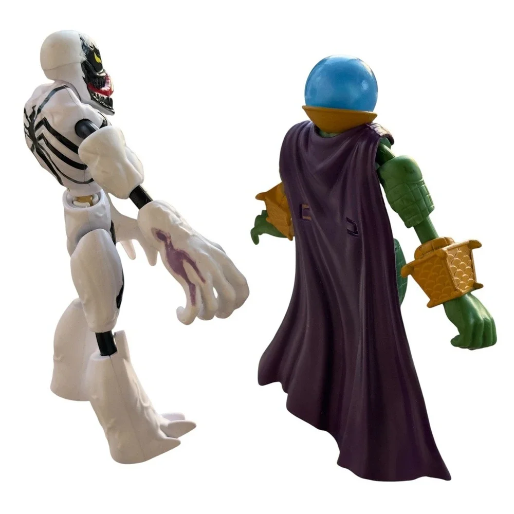 Marvel Spider-Man Bend and Flex Figure Lot Anti-Venom & Mysterio Hasbro 6